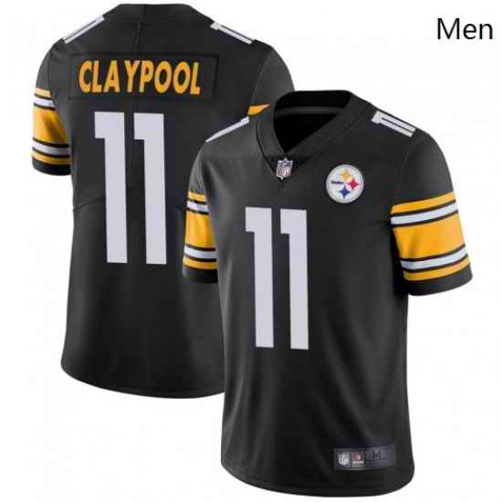Men Nike Steelers 11 Chase Claypool Black Vapor Limited Stitched NFL Jersey